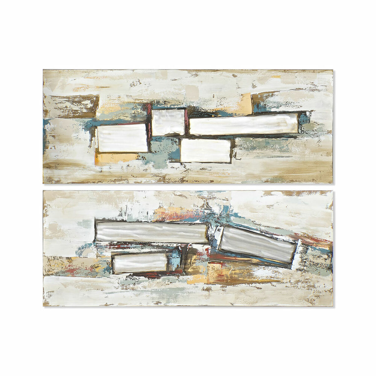 DKD Home Decor - Pintura DKD Home Decor 150 x 3 x 60 cm Abstrato Loft (2 Unidades)