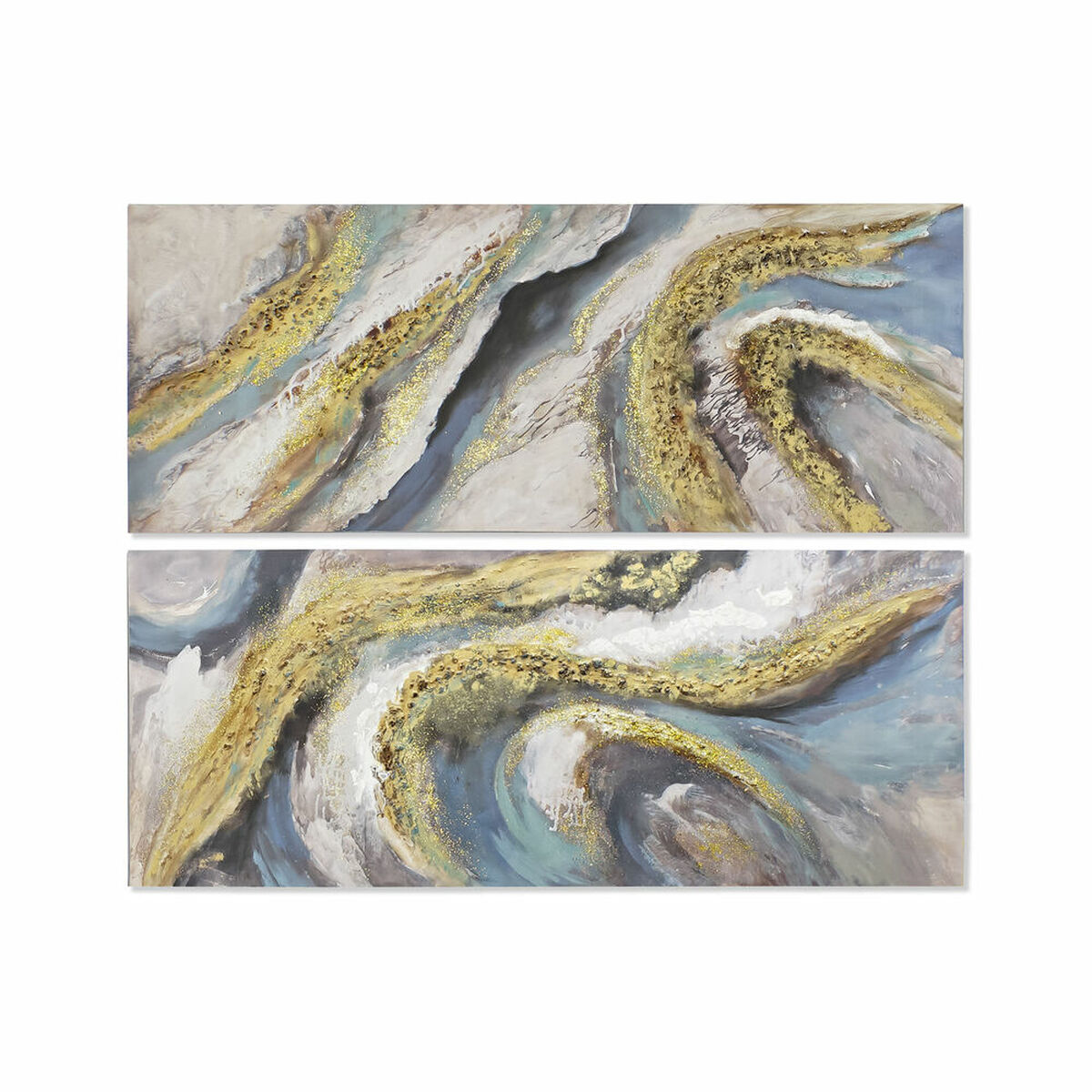 DKD Home Decor - Pintura DKD Home Decor 150 x 3 x 60 cm Abstrato Moderno (2 Unidades)