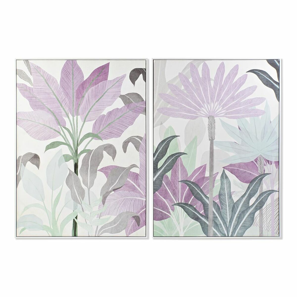 DKD Home Decor - Pintura DKD Home Decor 103,5 x 4,5 x 144 cm Tropical (2 Unidades)