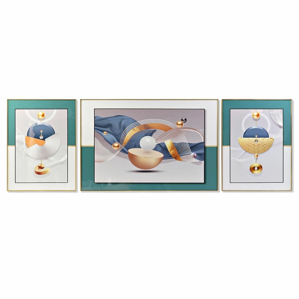 imagem de Conjunto de 3 quadros DKD Home Decor Moderno (240 x 3 x 80 cm)1