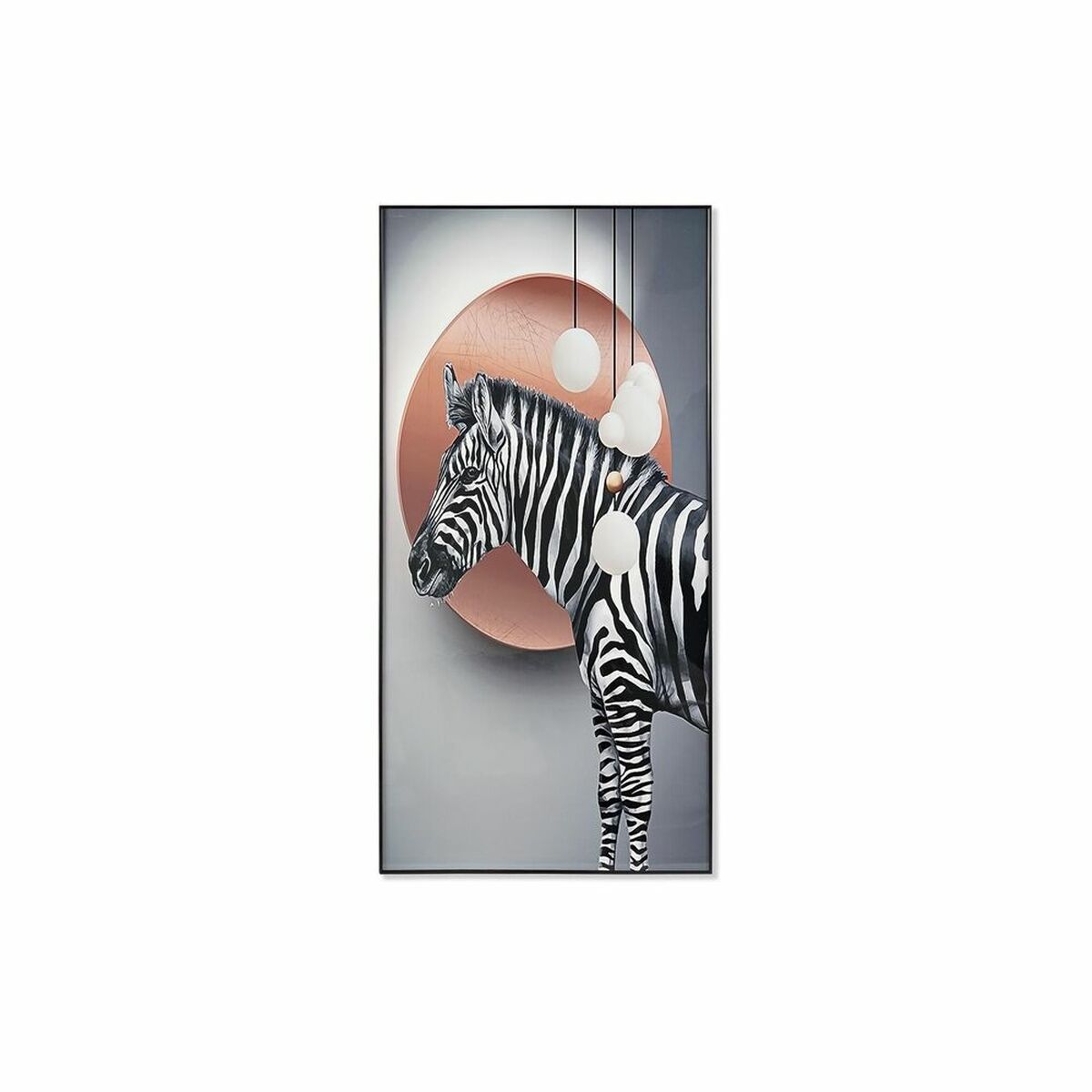 DKD Home Decor - Pintura DKD Home Decor Zebra (80 x 3 x 160 cm)