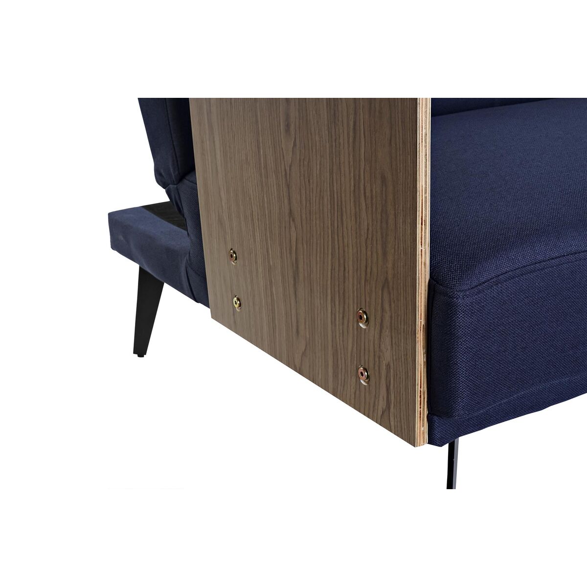 imagem de Sofá-cama DKD Home Decor Azul Castanho Preto Metal Moderno Urbana 203 x 87 x 81 cm5