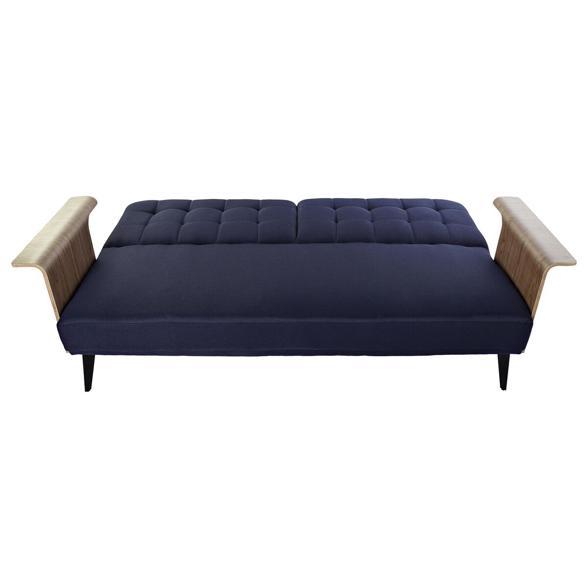 imagem de Sofá-cama DKD Home Decor Azul Castanho Preto Metal Moderno Urbana 203 x 87 x 81 cm2