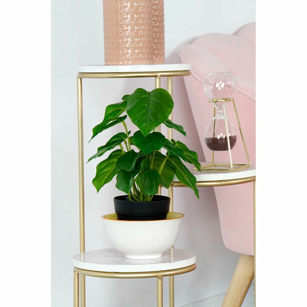 imagem de Planta Decorativa DKD Home Decor PVC Polipropileno 20 x 20 x 30 cm4