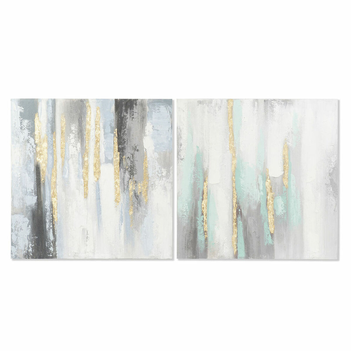 DKD Home Decor - Pintura DKD Home Decor Abstrato 80 x 3 x 80 cm Moderno (2 Unidades)