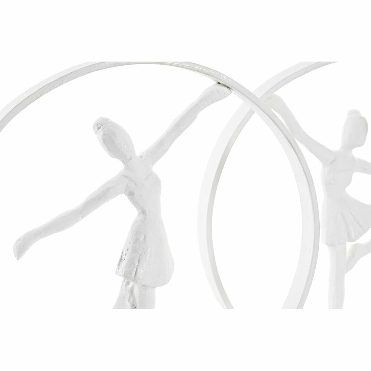 imagem de Figura Decorativa DKD Home Decor 23 x 9 x 33 cm Branco Bailarina Ballet (2 Unidades)2