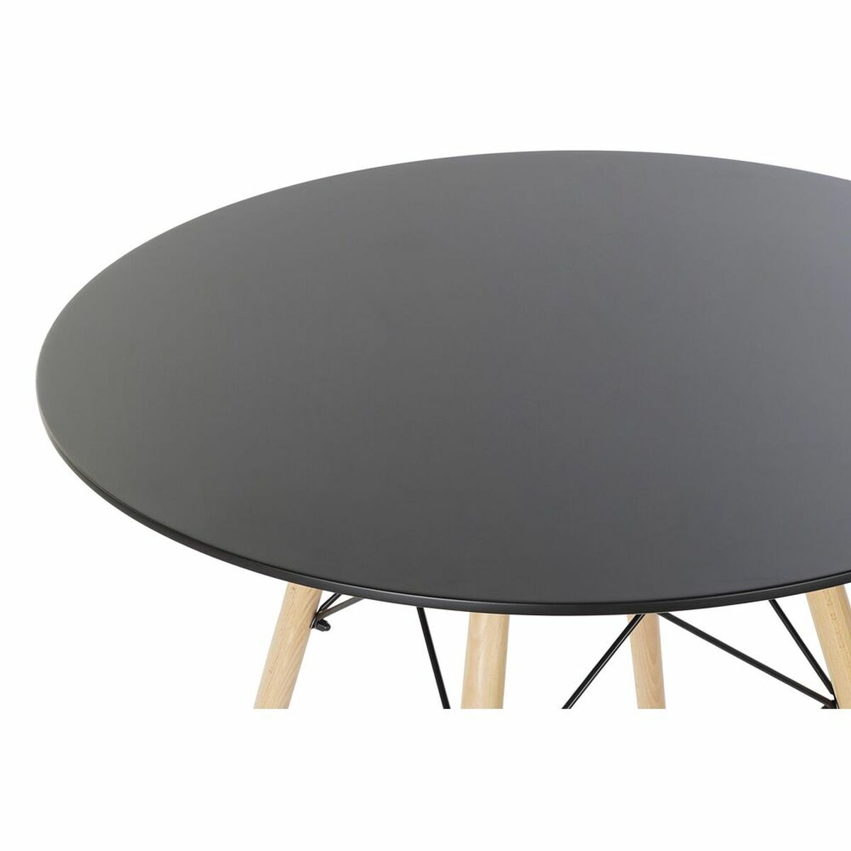 imagem de Mesa de Jantar DKD Home Decor Preto Bétula Madeira MDF 90 x 90 x 74 cm2