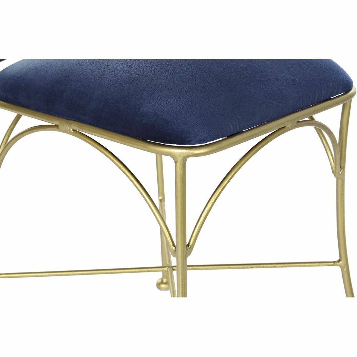 imagem de Cadeira de Sala de Jantar DKD Home Decor Azul Dourado 45 x 42 x 88,5 cm2