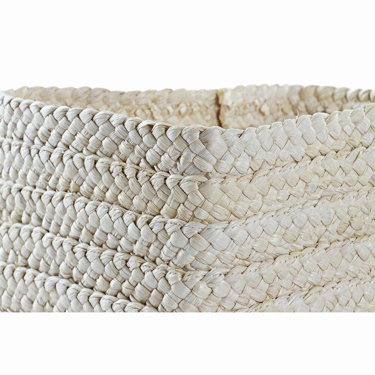 imagem de Conjunto de Cestas DKD Home Decor 28 x 21 x 15 cm Fibra natural3