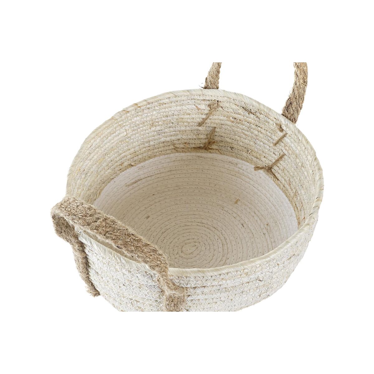 imagem de Conjunto de Cestas DKD Home Decor 33 x 33 x 20 cm Fibra natural (2 Unidades)3