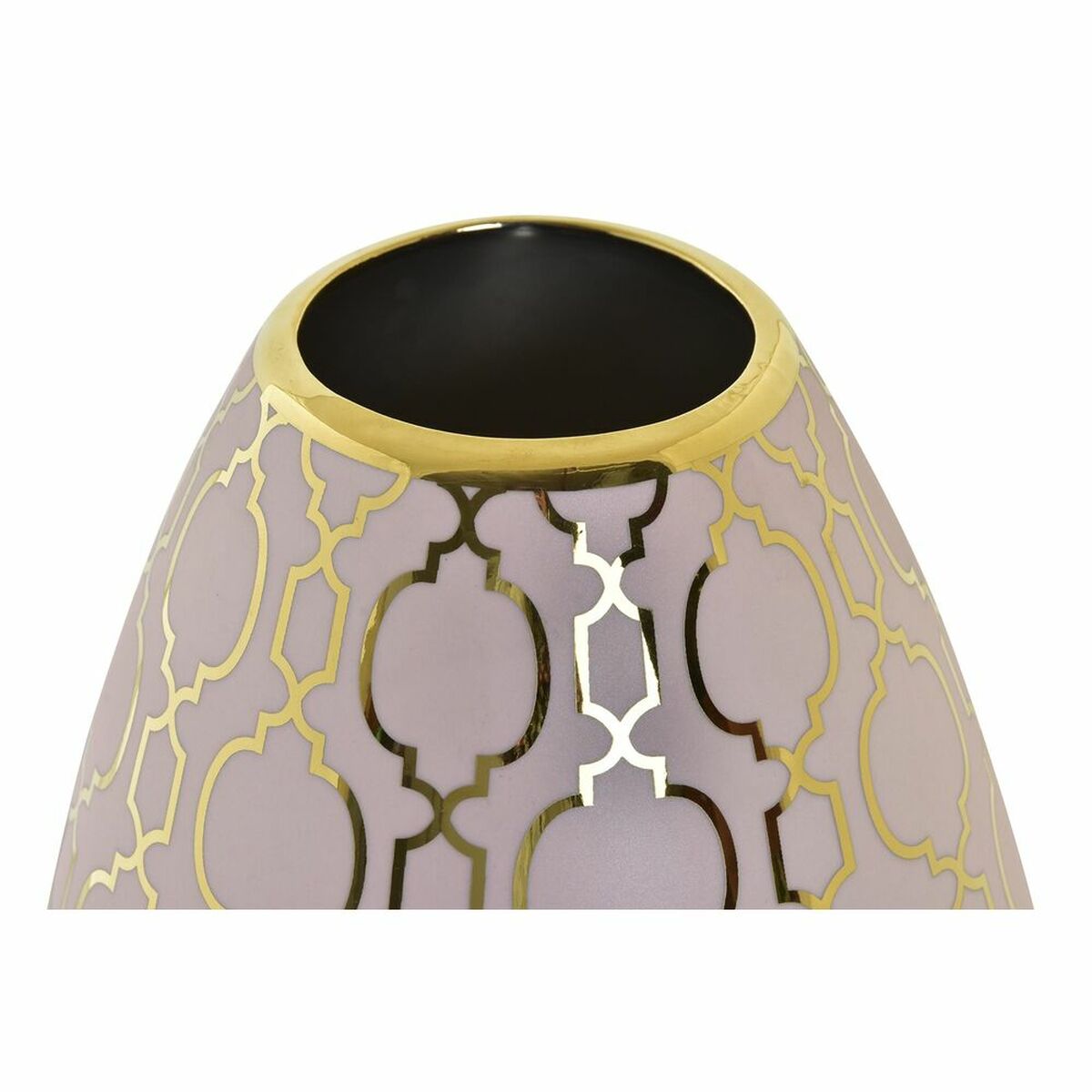 imagem de Vaso DKD Home Decor Porcelana Cor de Rosa Dourado Oriental (18 x 18 x 24 cm)2