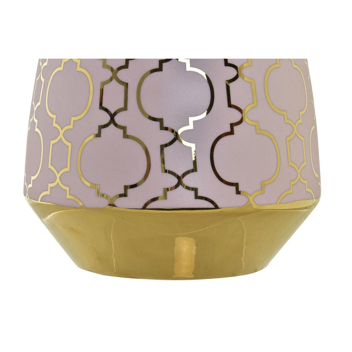 imagem de Vaso DKD Home Decor Porcelana Cor de Rosa Dourado Oriental (18 x 18 x 24 cm)3