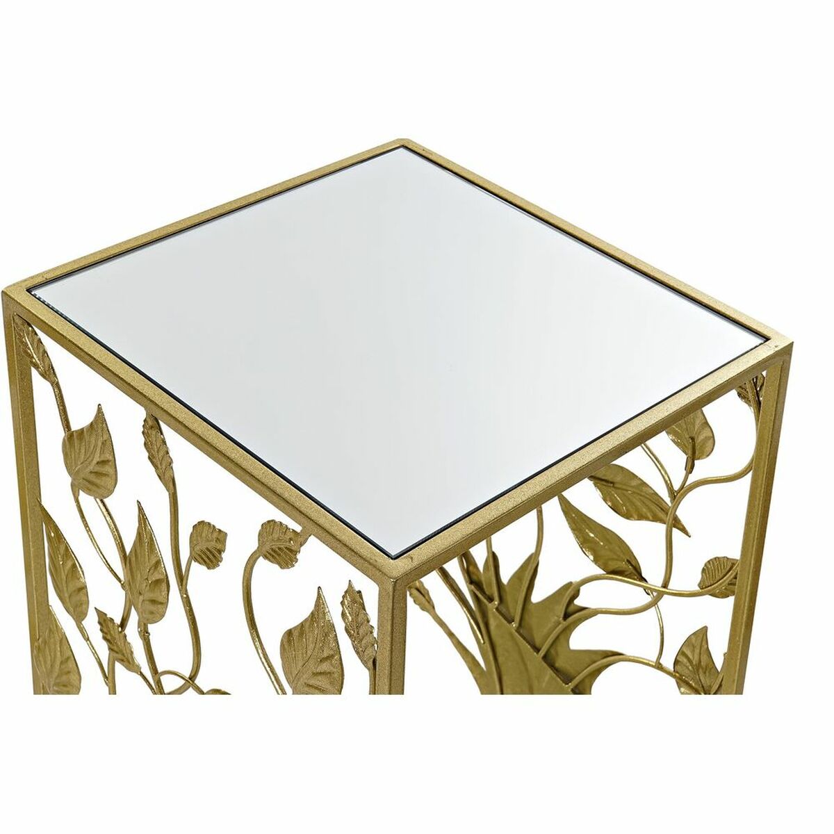 imagem de Conjunto de 3 mesas pequenas DKD Home Decor Dourado Metal Espelho 40 x 40 x 70 cm2