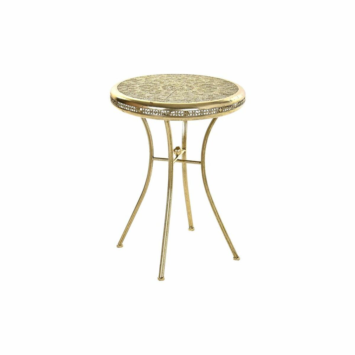 DKD Home Decor - Mesa de apoio DKD Home Decor Dourado Metal Árabe (42 x 42 x 57 cm)