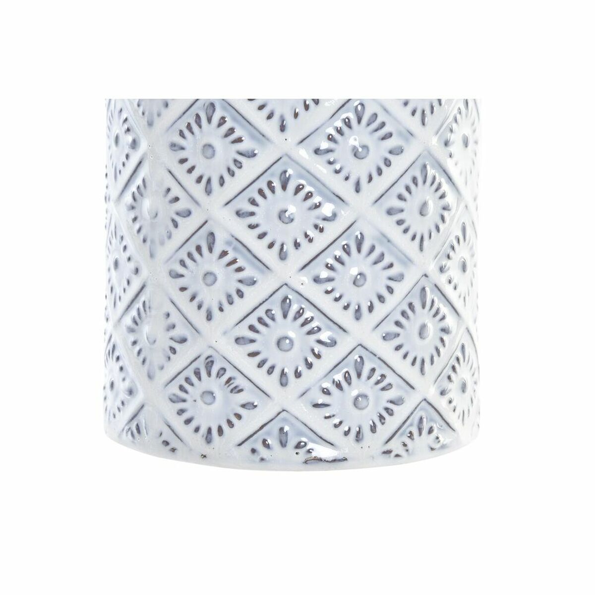 imagem de Vaso DKD Home Decor 14 x 14 x 45 cm Porcelana Azul Branco Mediterrâneo2