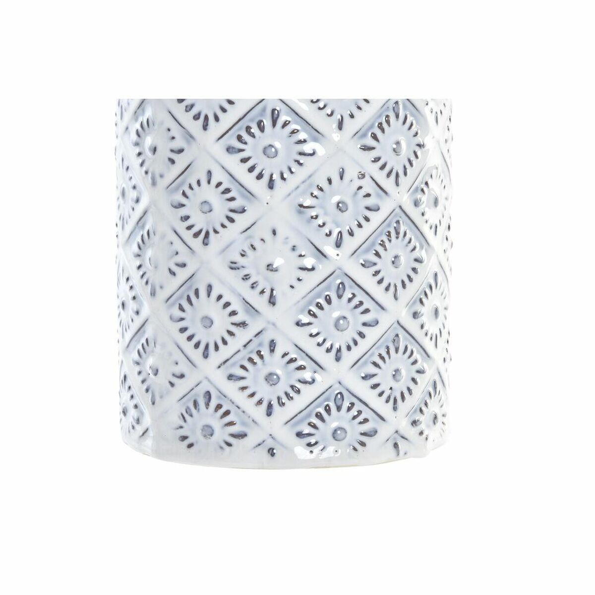 imagem de Vaso DKD Home Decor Azul Branco Porcelana Mediterrâneo 14 x 14 x 30 cm2