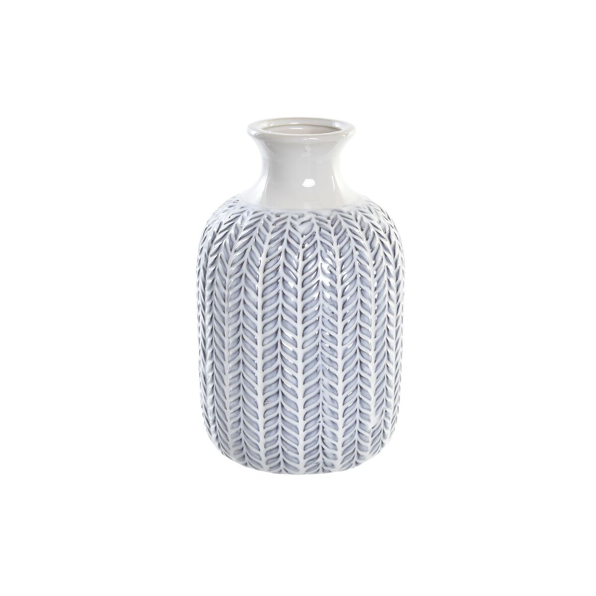 DKD Home Decor - Vaso DKD Home Decor Azul Branco Porcelana Mediterrâneo 16 x 16 x 25 cm