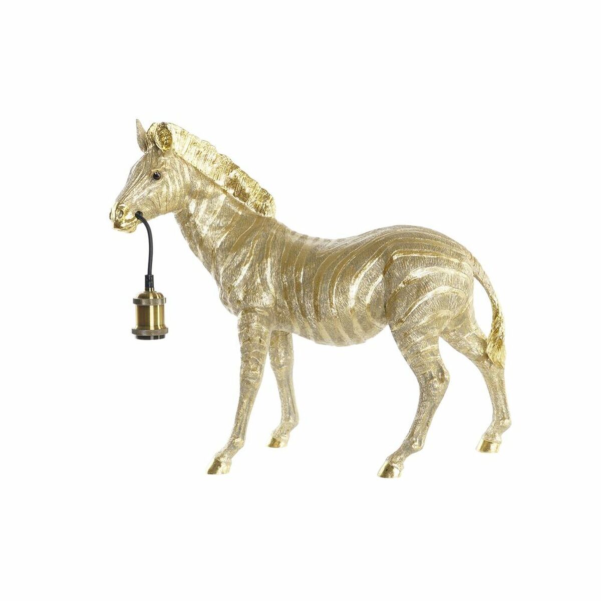 DKD Home Decor - Lâmpada de mesa DKD Home Decor Zebra Dourado 220 V 50 W Moderno (55 x 22 x 51 cm)