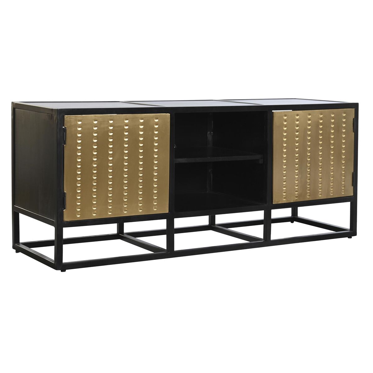 DKD Home Decor - Móvel de TV DKD Home Decor Preto Metal Madeira (120 x 37 x 50 cm)