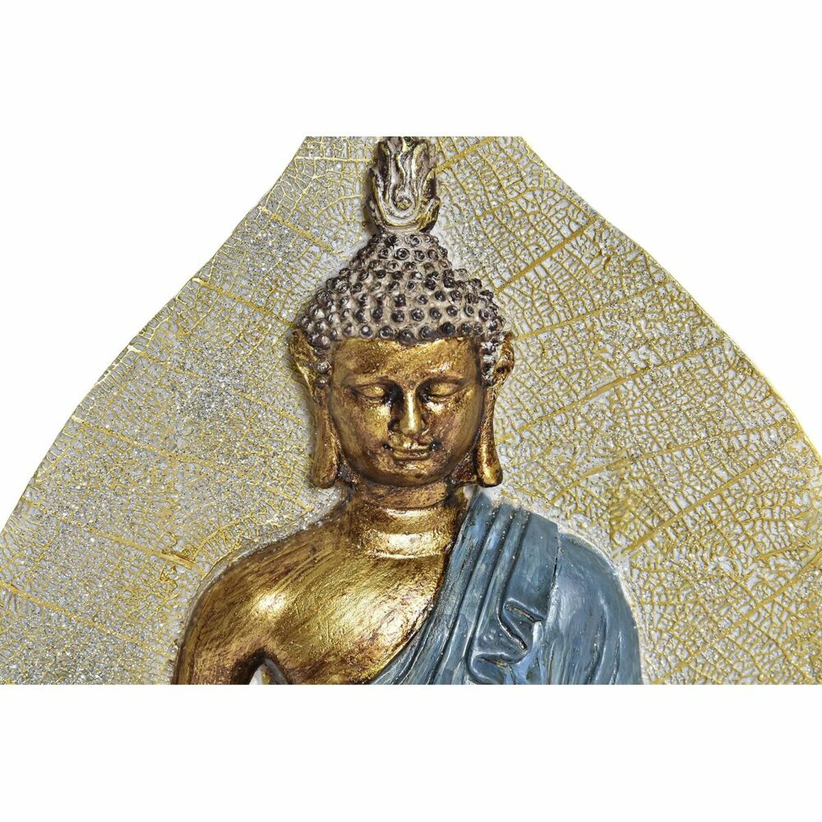 imagem de Figura Decorativa DKD Home Decor Azul Vermelho Laranja Dourado Buda Oriental 15,5 x 5 x 20,7 cm (3 Peças)3