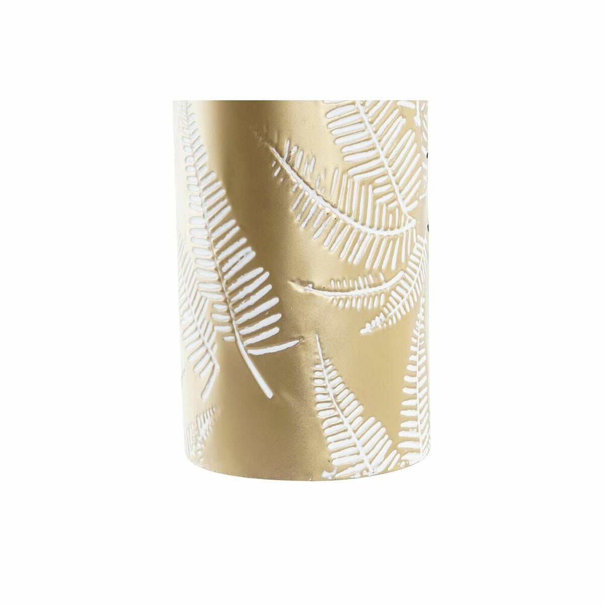 imagem de Vaso DKD Home Decor Dourado Metal Creme Tropical Folha de planta (21 x 21 x 71 cm)2