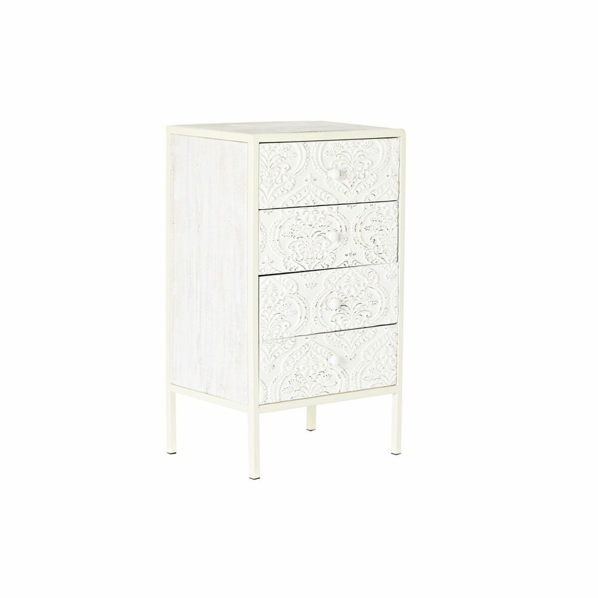 DKD Home Decor - Cómoda DKD Home Decor Abeto MDF Branco Árabe (45 x 34 x 78 cm)