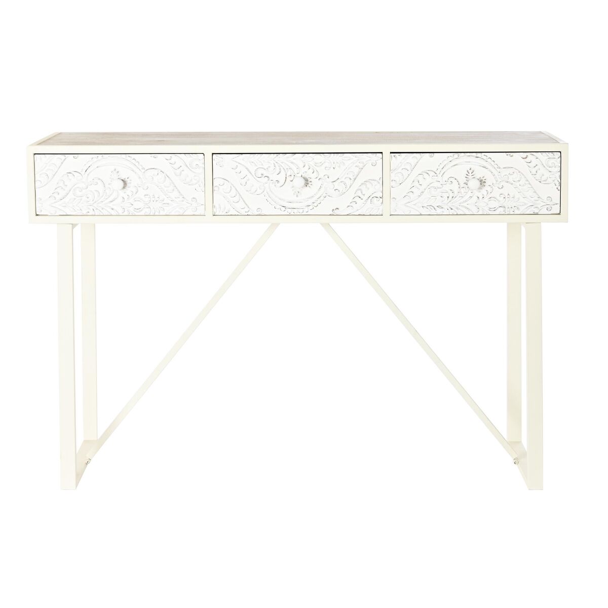 imagem de Consola DKD Home Decor Branco Abeto Madeira MDF 120 x 35 x 80 cm5