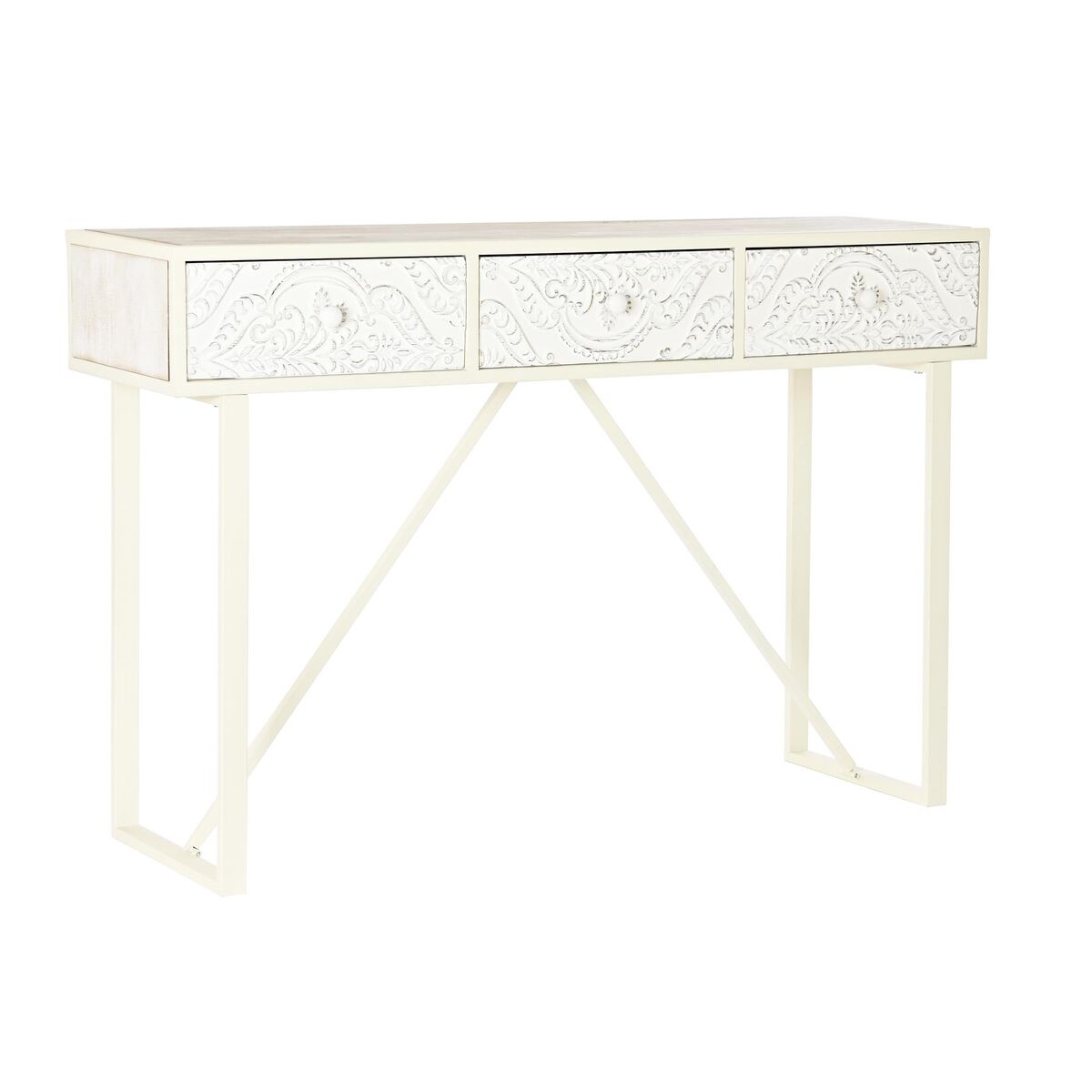 imagem de Consola DKD Home Decor Branco Abeto Madeira MDF 120 x 35 x 80 cm1