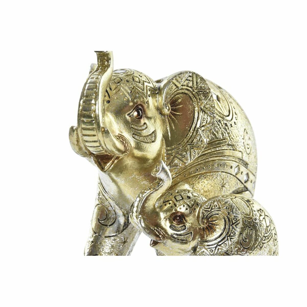 imagem de Figura Decorativa DKD Home Decor Dourado Elefante Colonial 17 x 11 x 15 cm2