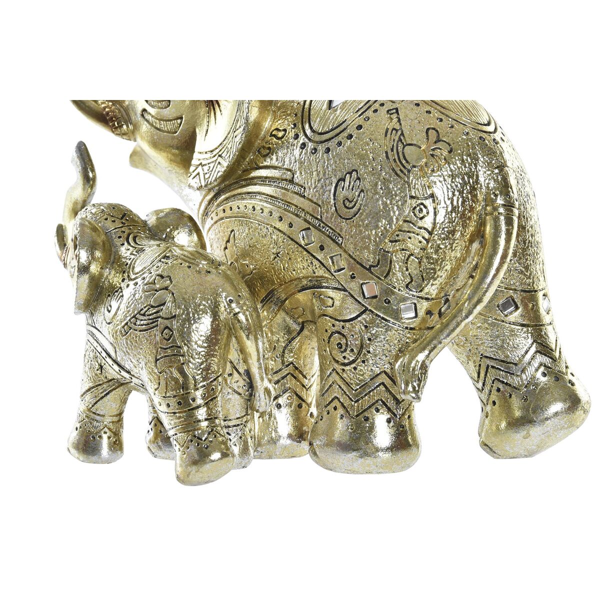 imagem de Figura Decorativa DKD Home Decor Dourado Elefante Colonial 17 x 11 x 15 cm3