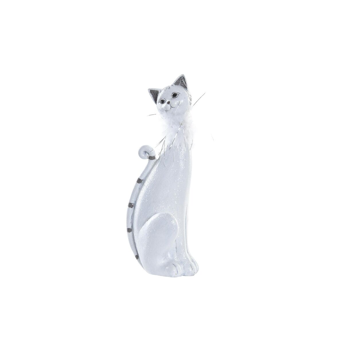 DKD Home Decor - Figura Decorativa DKD Home Decor Branco Gato Romântico 30 x 40 cm 9 x 9 x 24 cm