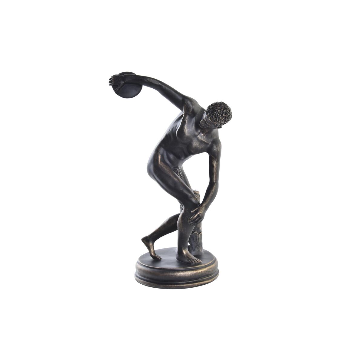 DKD Home Decor - Figura Decorativa DKD Home Decor Discobolus Cobre Resina (19 x 17 x 34 cm)