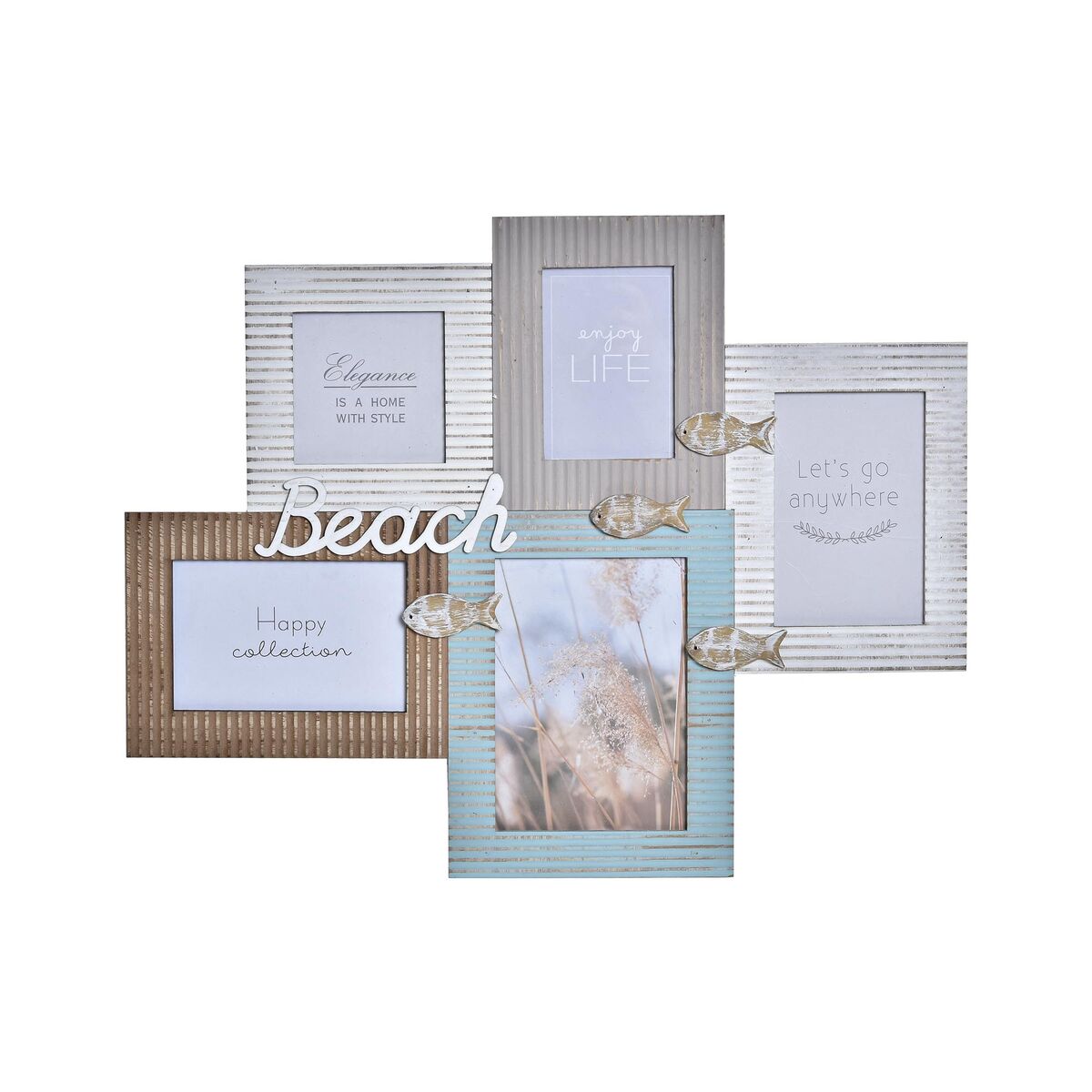 DKD Home Decor - Moldura de Fotos DKD Home Decor Beach 51 x 2 x 40,5 cm Madeira Marinheiro