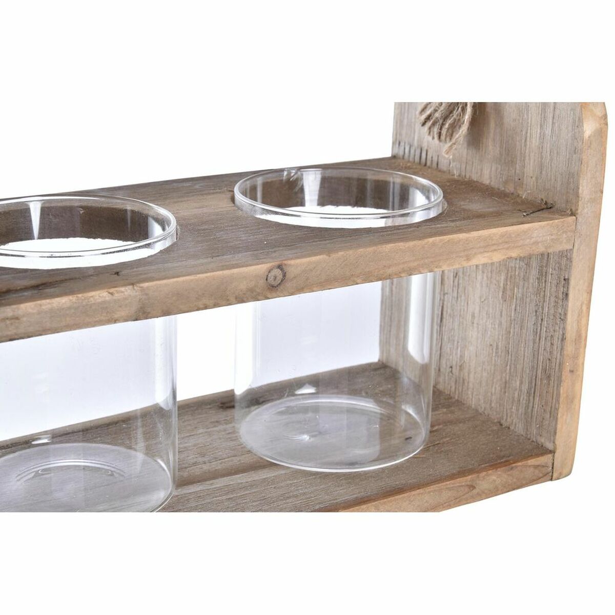 imagem de Vaso DKD Home Decor Transparente Natural Cristal Corda 28 x 12 x 22 cm3