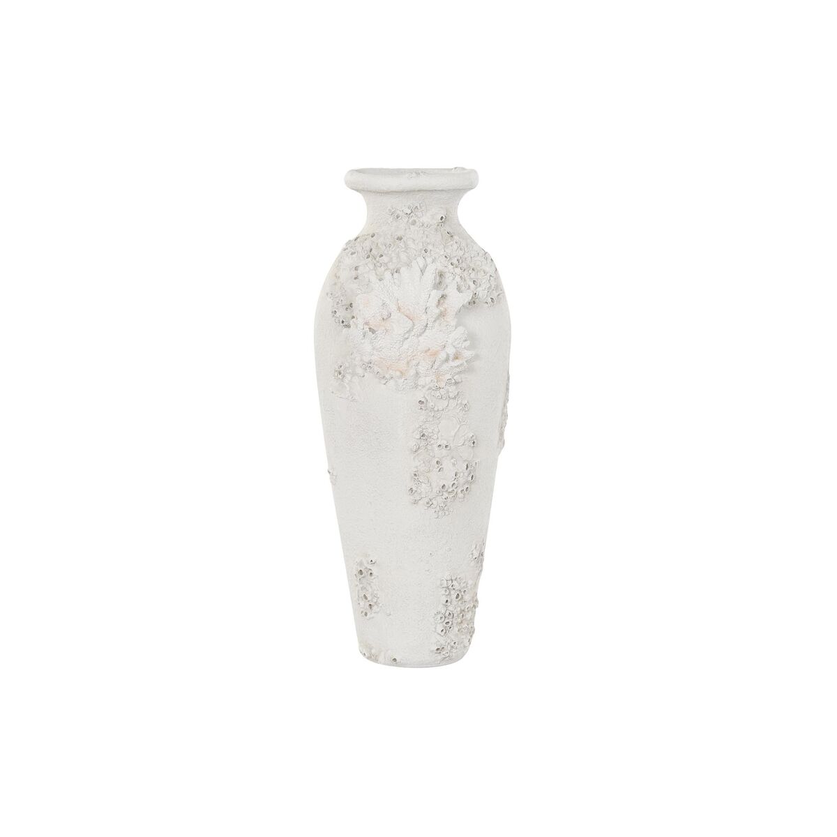 DKD Home Decor - Vaso DKD Home Decor Branco Resina Coral Mediterrâneo 37,5 x 31,7 x 81 cm