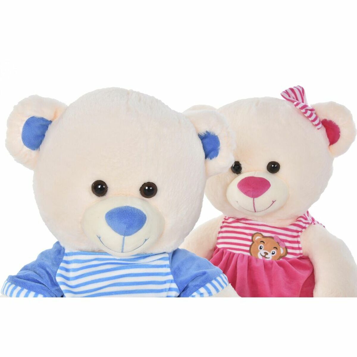 imagem de Urso de Peluche DKD Home Decor Bege Azul Cor de Rosa Infantil Urso 25 x 25 x 50 cm (2 Unidades)2