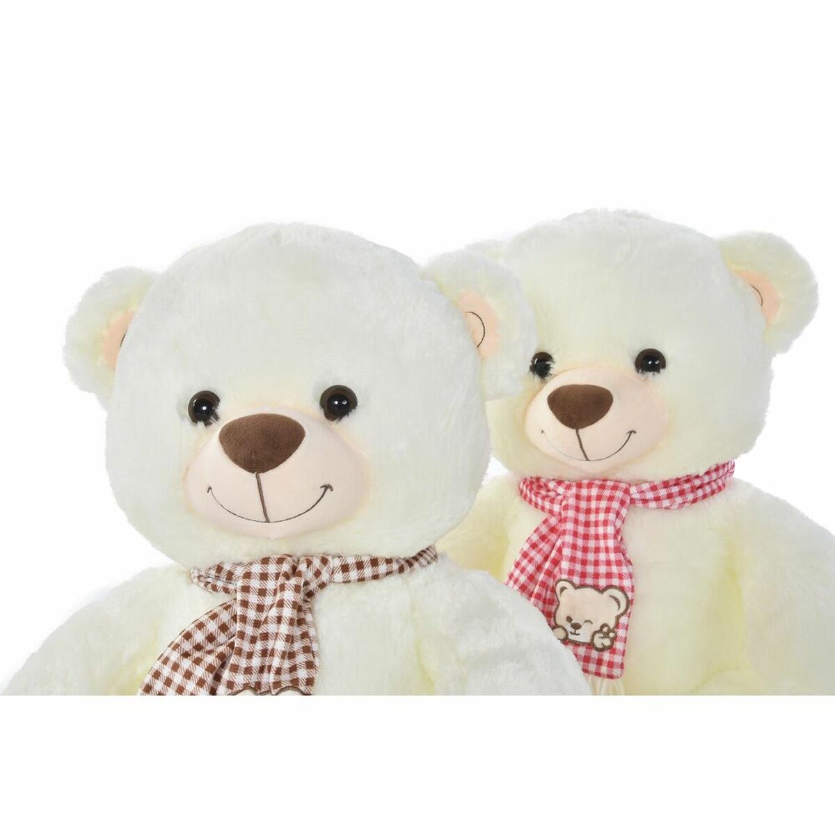 imagem de Urso de Peluche DKD Home Decor Vermelho Branco Castanho-avermelhado Infantil 20 x 20 x 50 cm (2 Unidades)2