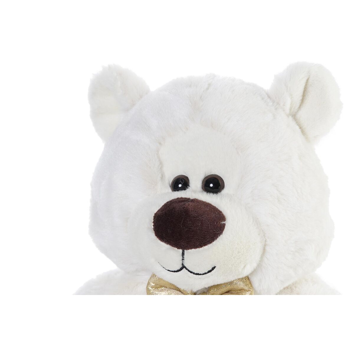 imagem de Urso de Peluche DKD Home Decor Laço Branco Dourado Metal Infantil Urso 30 x 40 cm 30 x 30 x 36 cm2