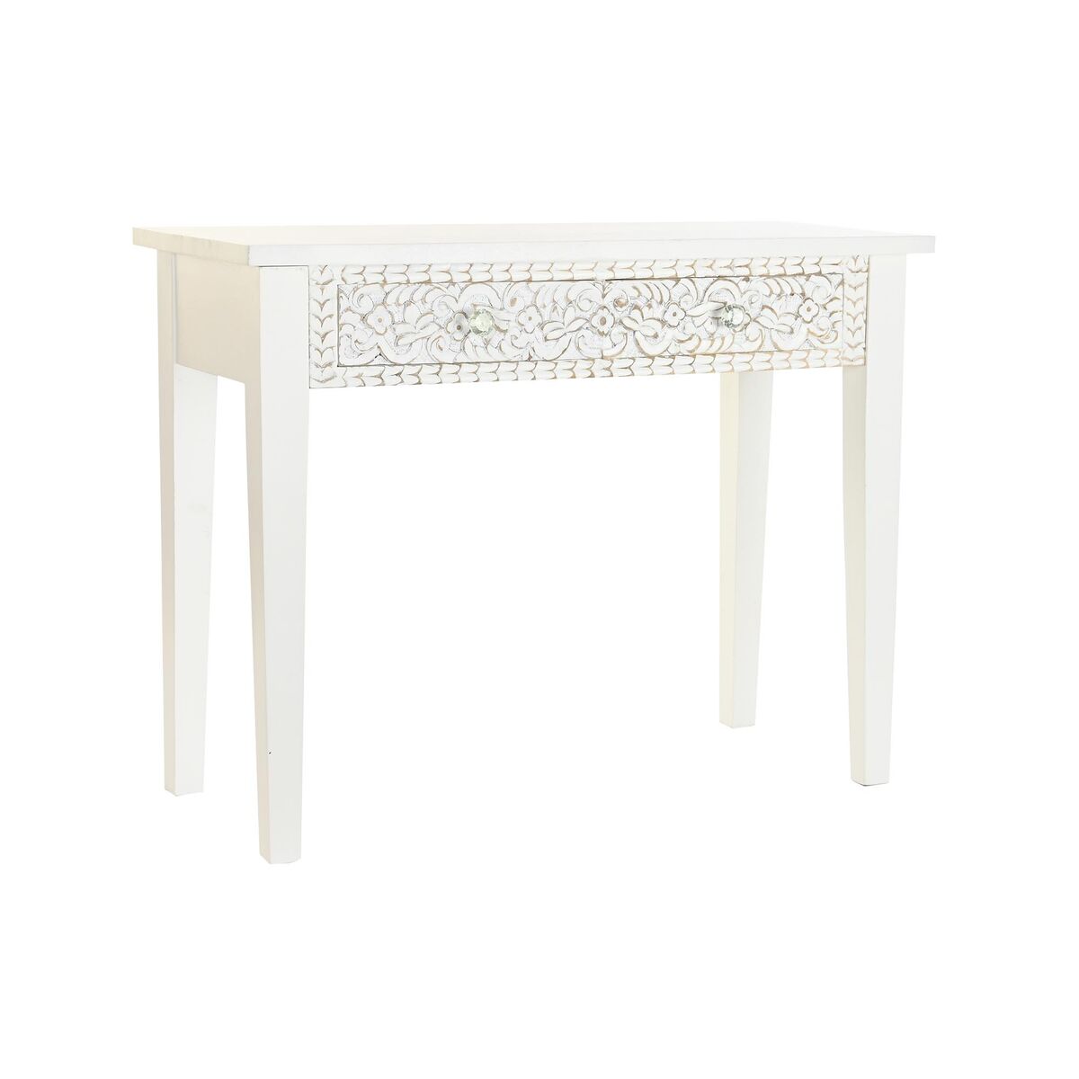 DKD Home Decor - Consola DKD Home Decor Branco Madeira de mangueira (100 x 45 x 78 cm)