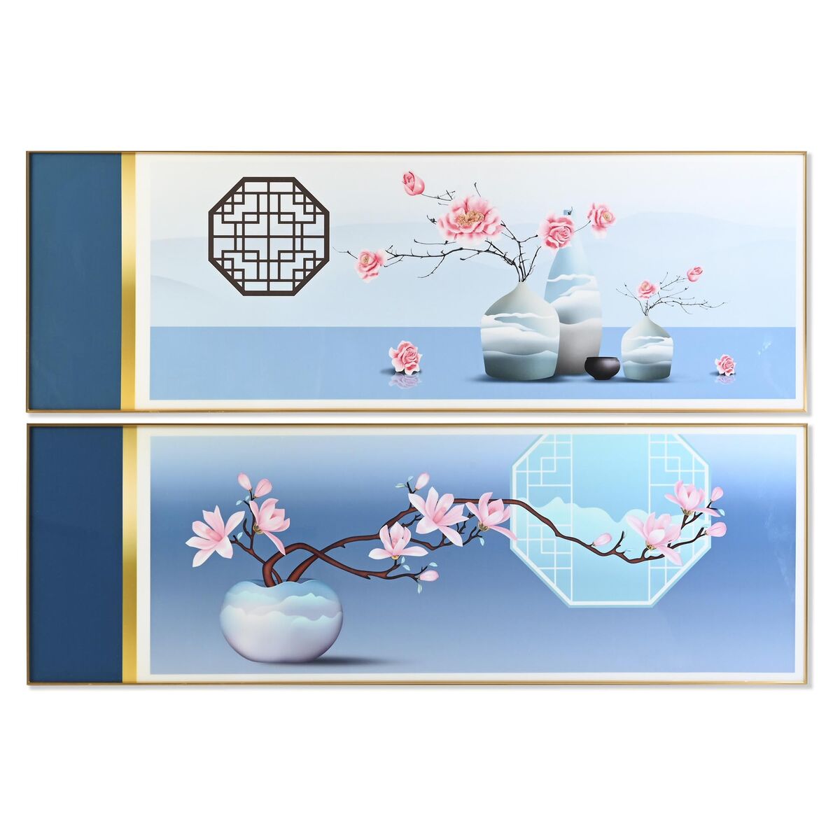 DKD Home Decor - Pintura DKD Home Decor 180 x 3 x 60 cm Oriental (2 Unidades)