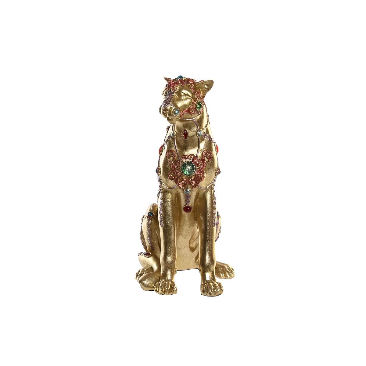 imagem de Figura Decorativa DKD Home Decor Leopardo Resina Colonial (25,5 x 17 x 33 cm)2