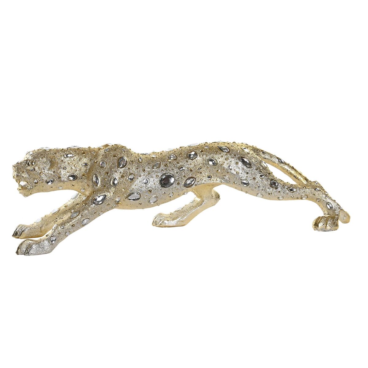 DKD Home Decor - Figura Decorativa DKD Home Decor Leopardo Resina Colonial (82,5 x 23 x 21 cm)