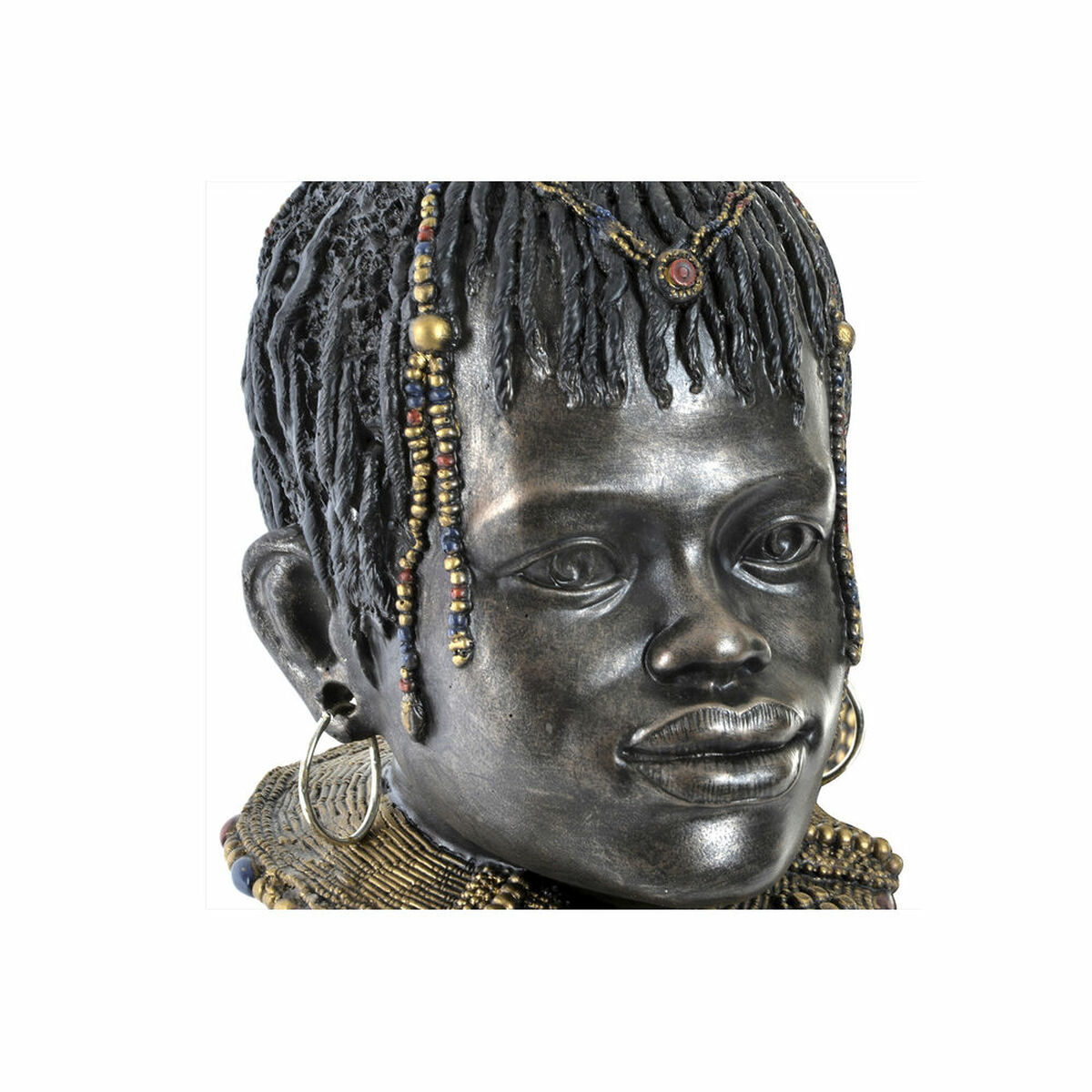 imagem de Figura Decorativa DKD Home Decor Africana 26 x 20 x 42 cm Preto Bege Colonial (2 Unidades)4