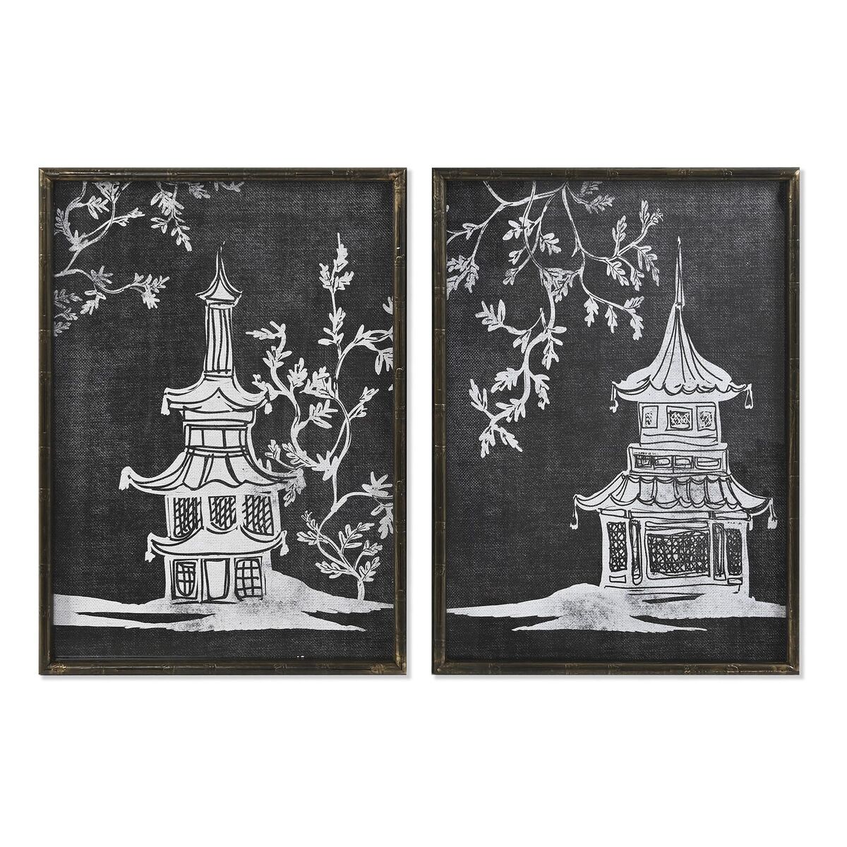 DKD Home Decor - Pintura DKD Home Decor 50 x 2,8 x 70 cm Oriental (2 Unidades)