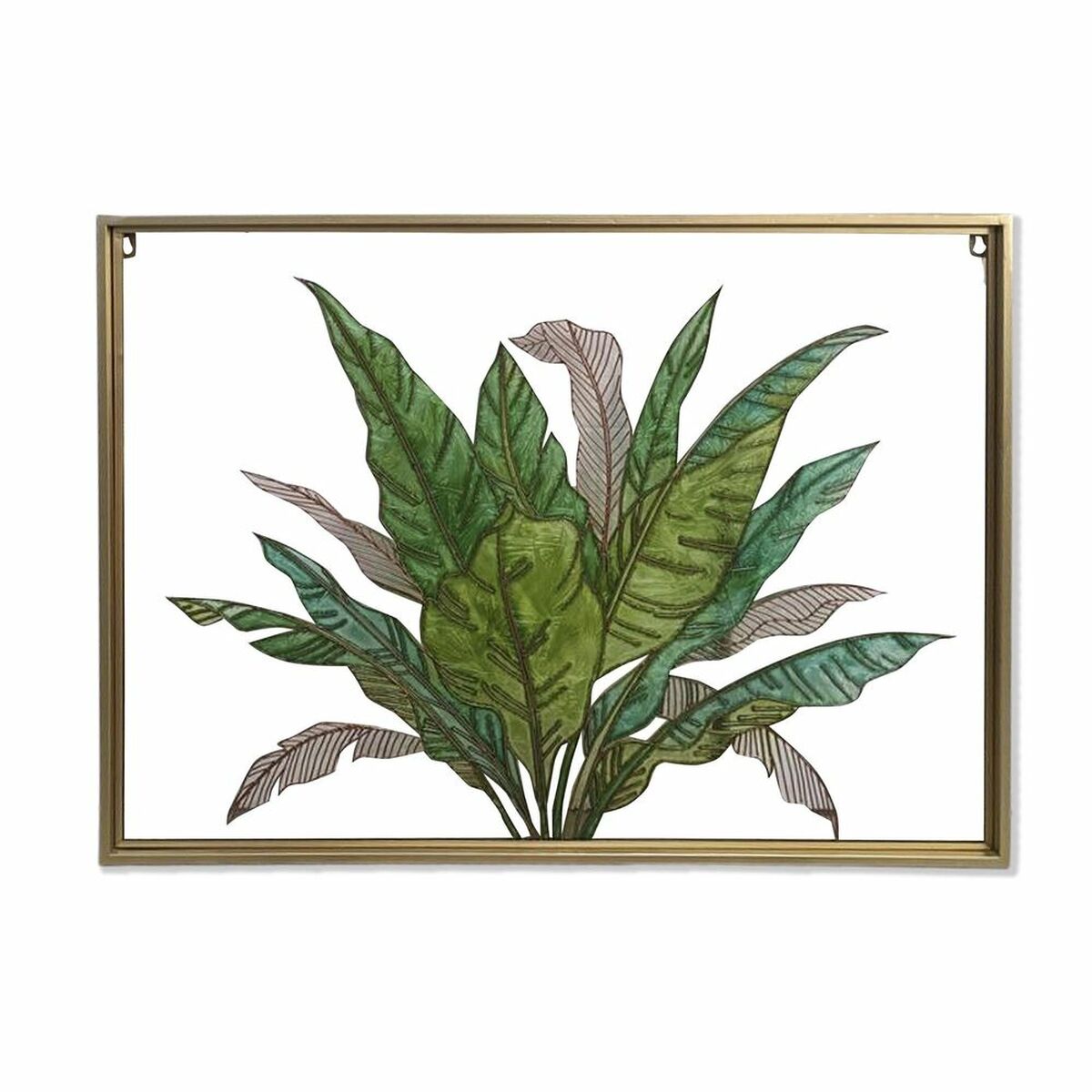 DKD Home Decor - Tela DKD Home Decor Tropical Folha de planta (80 x 3 x 60 cm)