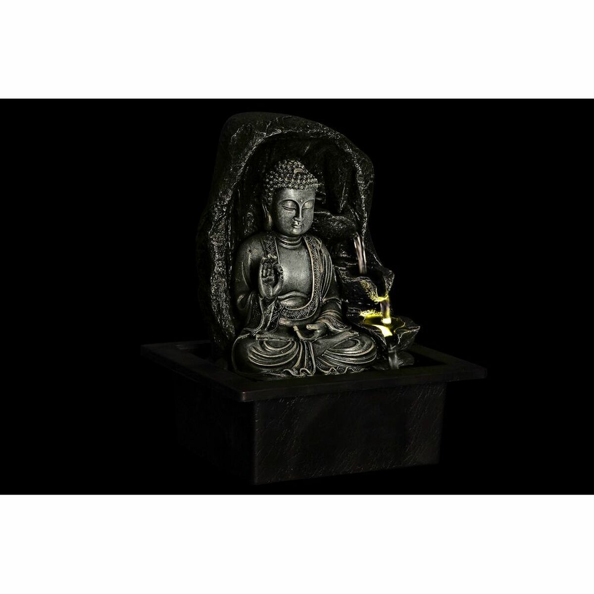 imagem de Fonte de Jardim DKD Home Decor 21 x 17,5 x 25 cm Buda Resina Oriental (2 Unidades)2