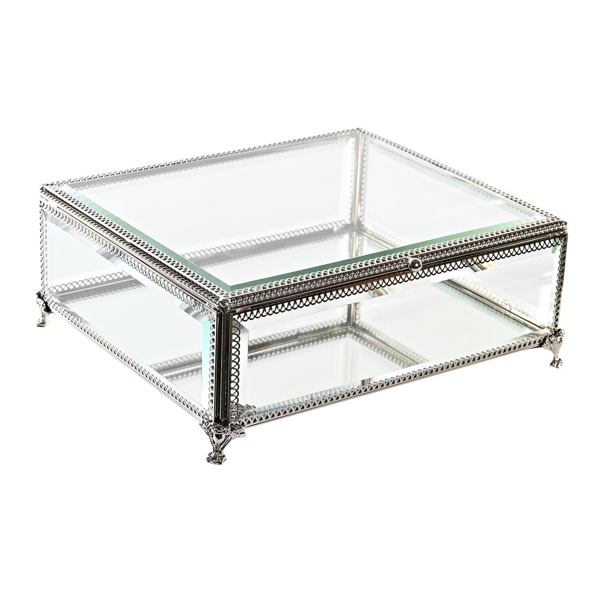 imagem de Guarda-Joias DKD Home Decor Cristal Metal (25 x 21 x 10 cm)1