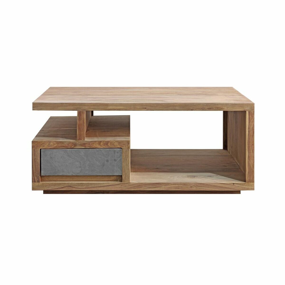 DKD Home Decor - Mesa de Centro DKD Home Decor 118 x 70 x 45 cm Natural Cinzento Madeira