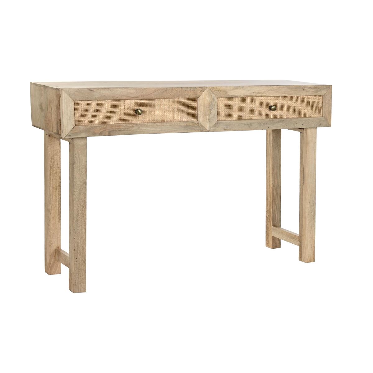 DKD Home Decor - Mesa de apoio DKD Home Decor Castanho Natural Madeira Madeira de mangueira 120 x 35 x 77 cm