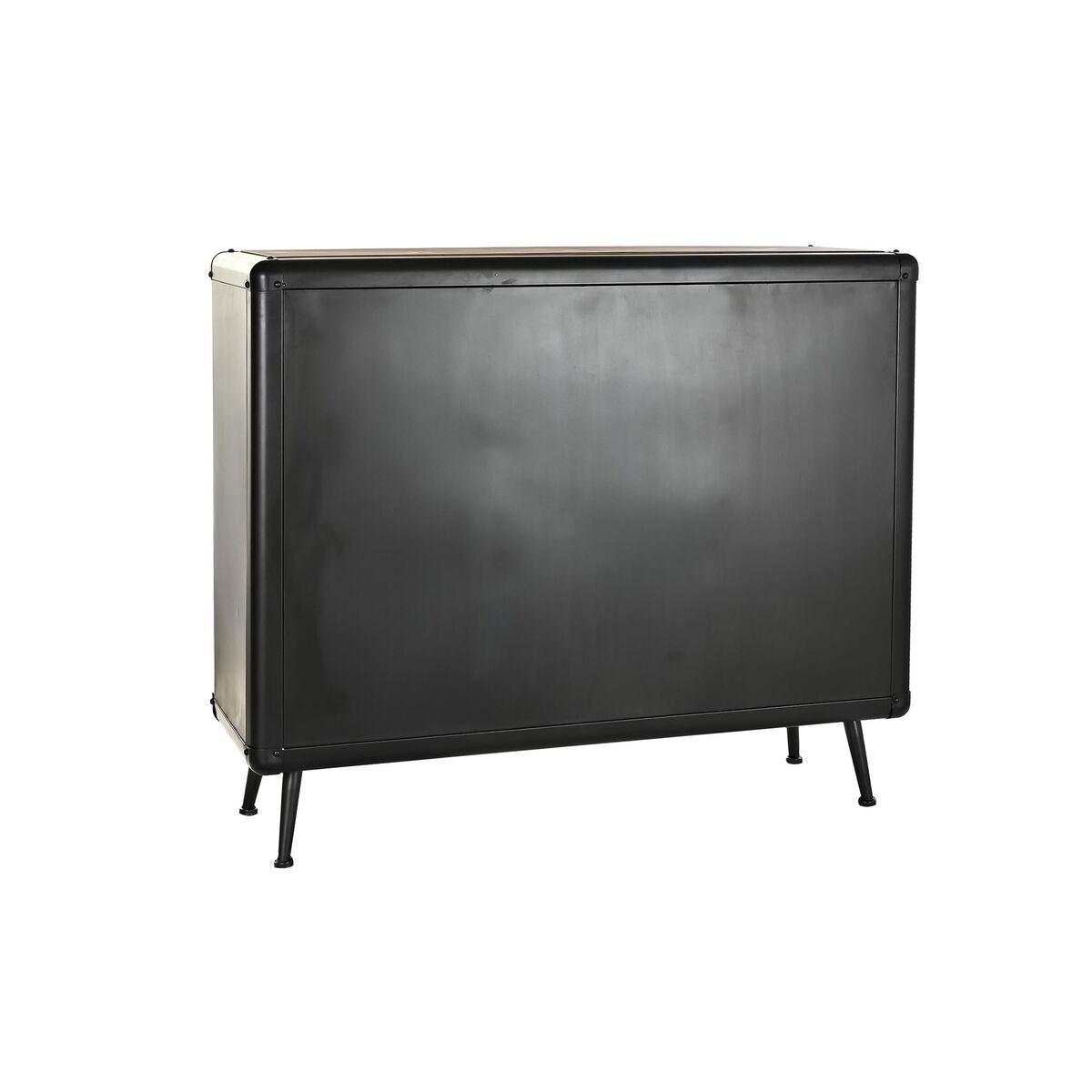 imagem de Cómoda DKD Home Decor Castanho Preto Metal Abeto Loft 114 x 42 x 96 cm2